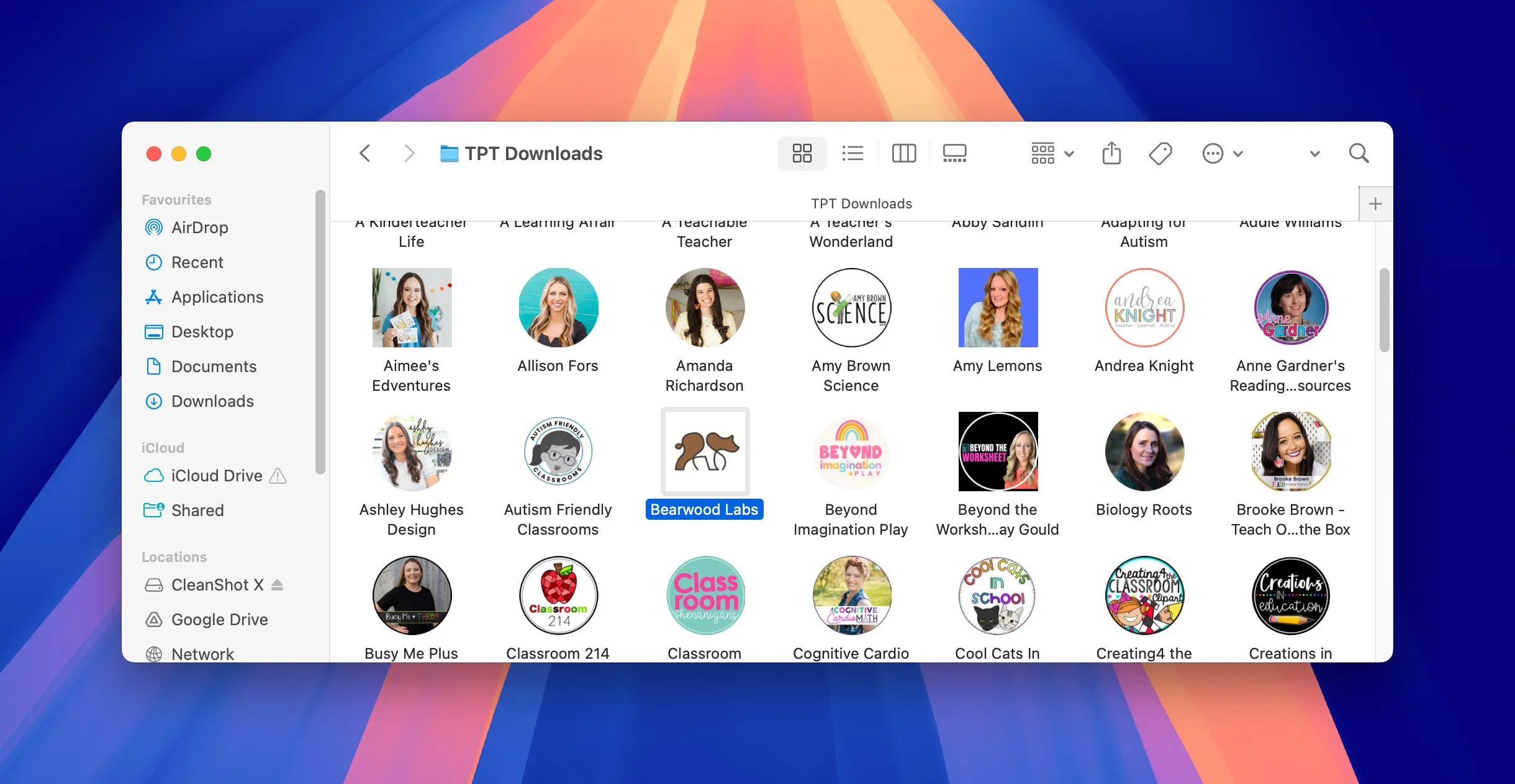 Organised Folders