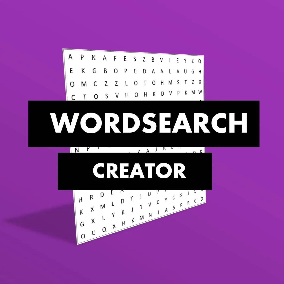 Create wordsearch in seconds in PowerPoint